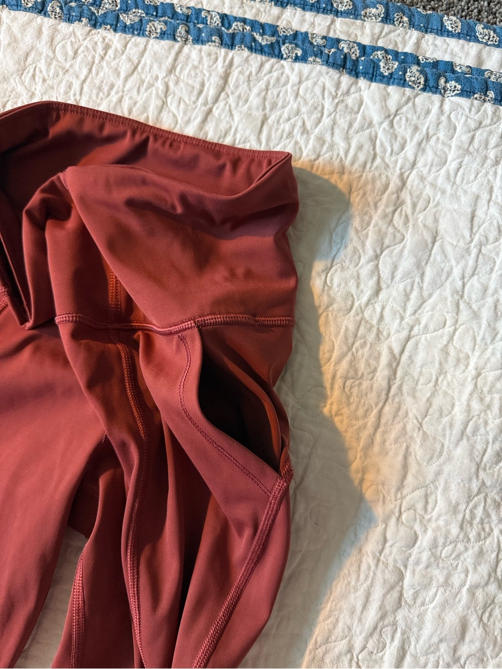 Athleta High-Rise Leggings in Deep Rust - Picture 7 of 8